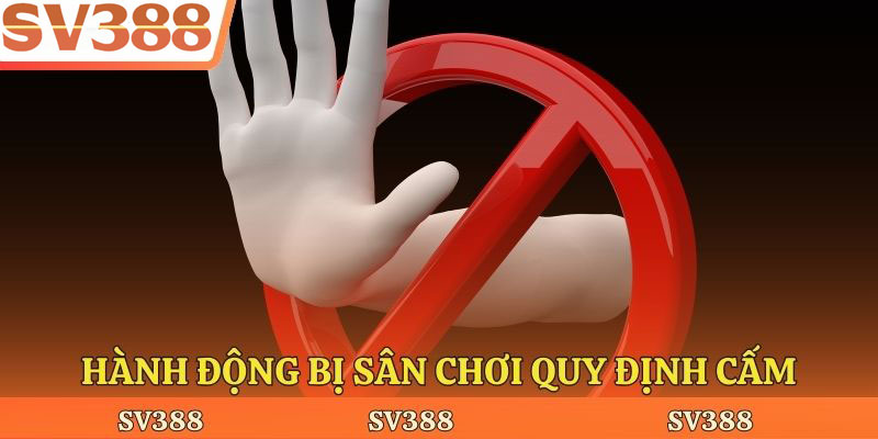 Hành động bị sân chơi quy định cấm